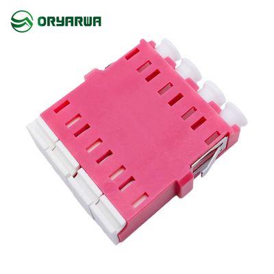 IEC613000 LC Quad LC Fiber Optic Adaptor With Shutter